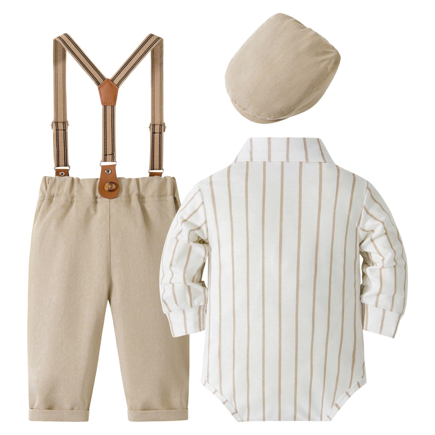 Dress British Style Boy's Jumpsuit Suspender Pants Mini Children's Suit