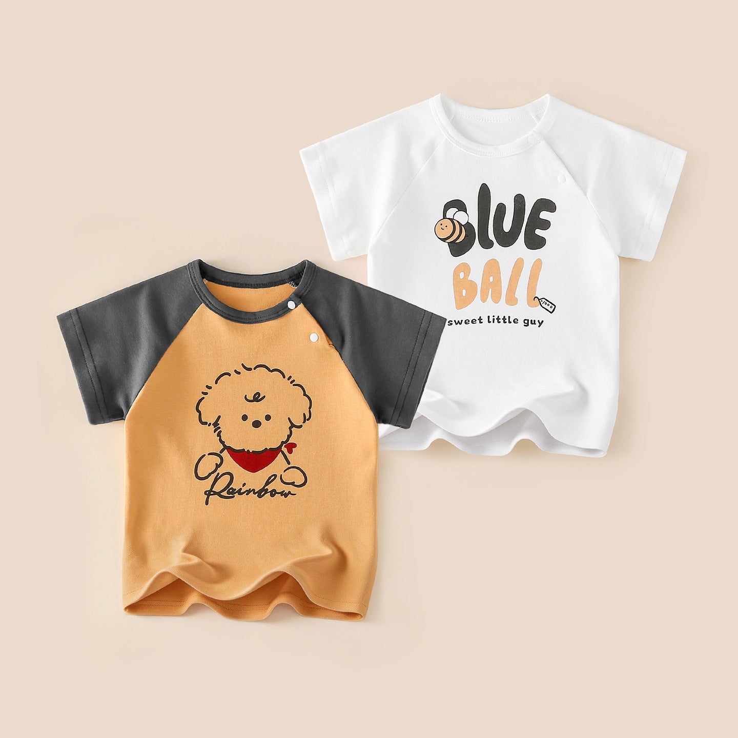 Children's Short Sleeve Boys Half Bottoming Shirt Summer Thin Cotton Coat Children's T-shirt