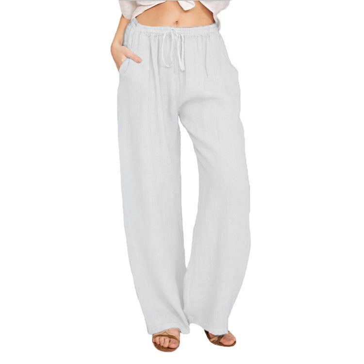 Pretty Innovative Women's Loose Cotton Linen Casual Pants