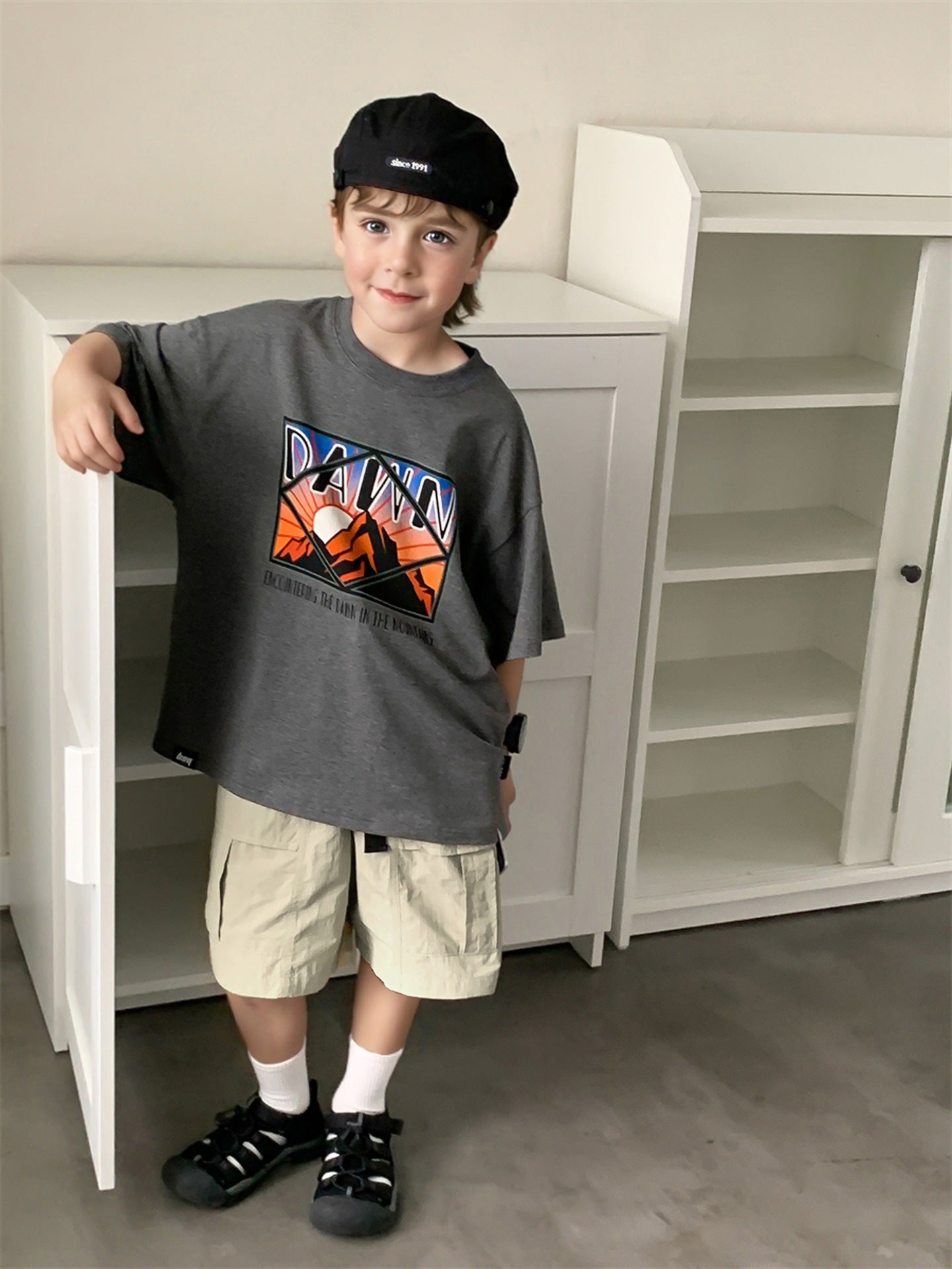 Children's Fashionable Clothing Boy's Summer Short Sleeve Children's T-shirt