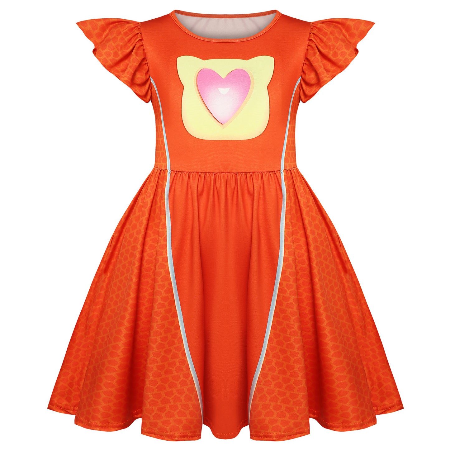 Children's Super Cat Flying Sleeves A- Line Children's Dress