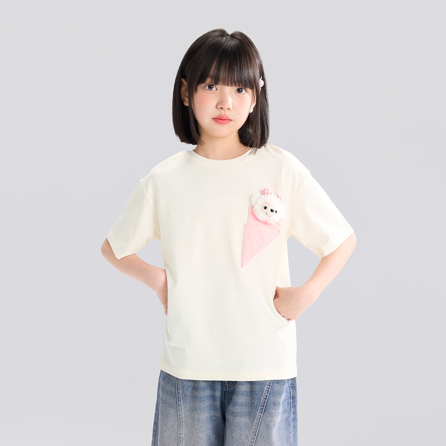 Children's Clothing Short-sleeved Summer Bear Half-sleeved Top Children's T-shirt