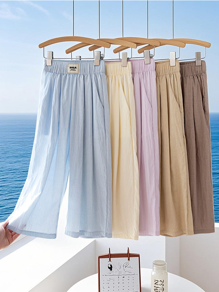 Children's Summer Thin Trousers Big Clothes Children's Pants