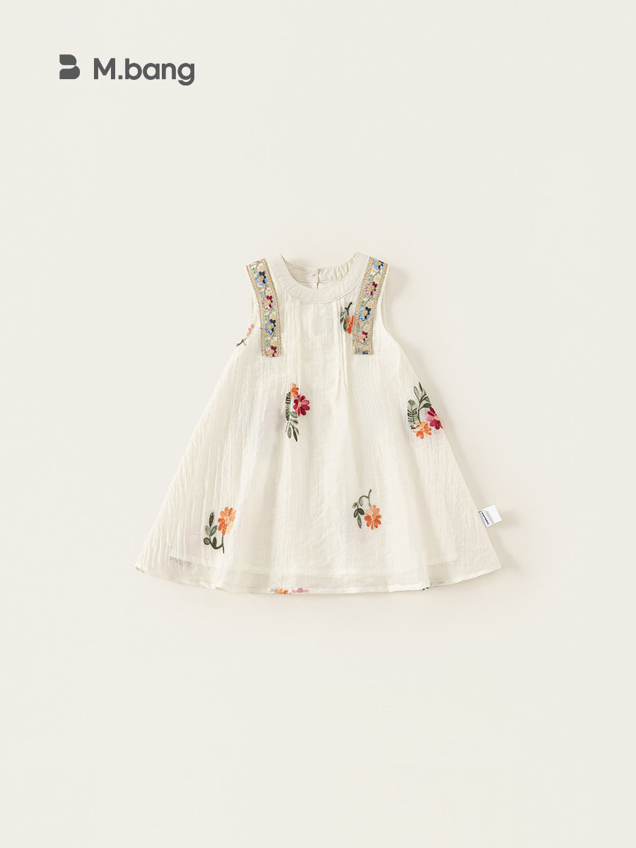Children's Woven Clothing Skirt Ethnic Style Embroidered Children's Dress