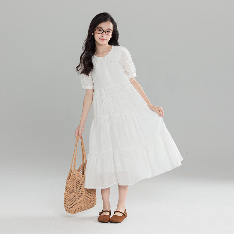 Lace Collar Doll Cake College Small Teen Long Children's Dress