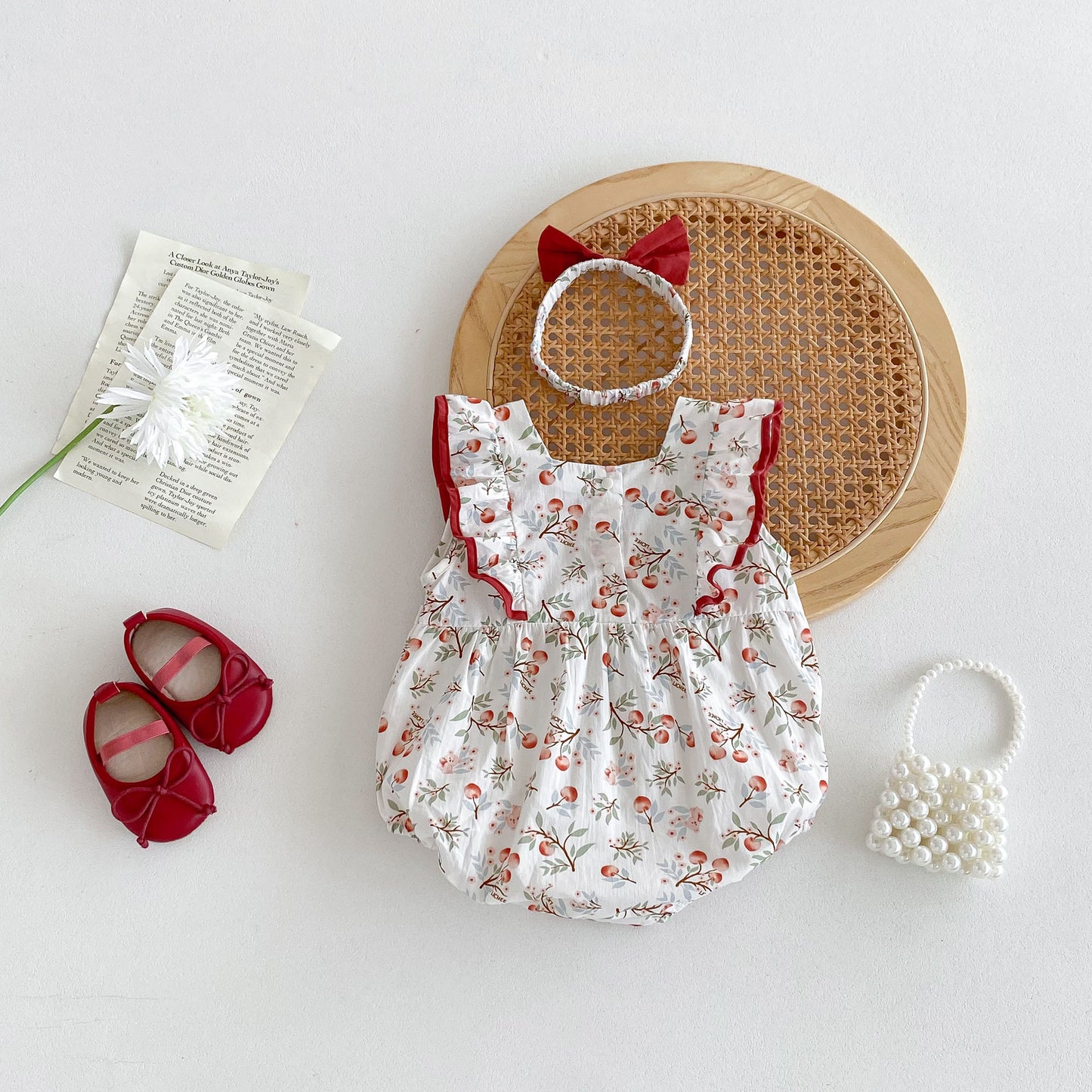 Sleeveless Summer Thin Princess Pastoral Style Jumpsuit, Climbing Suit