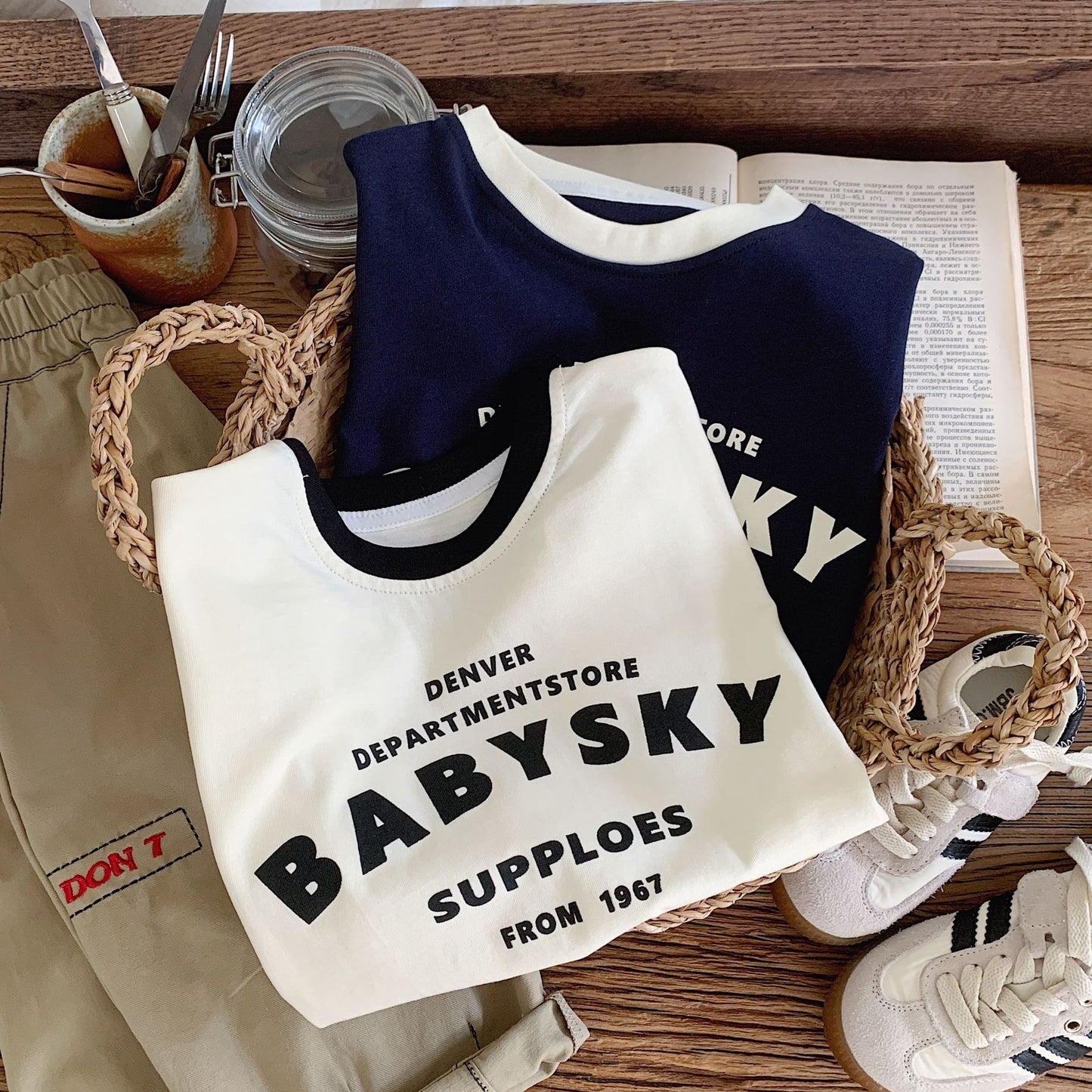 Children's Casual Bottoming Shirt Letters Printed Long-sleeved Top Children's T-shirt