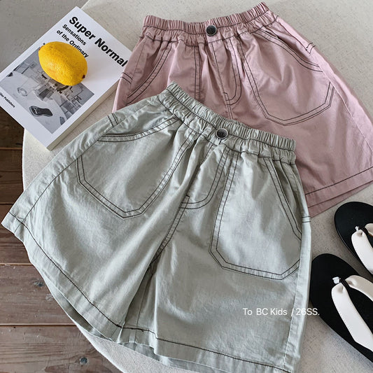 Children's Shorts Summer Boys Bright Line Loose Children's Pants