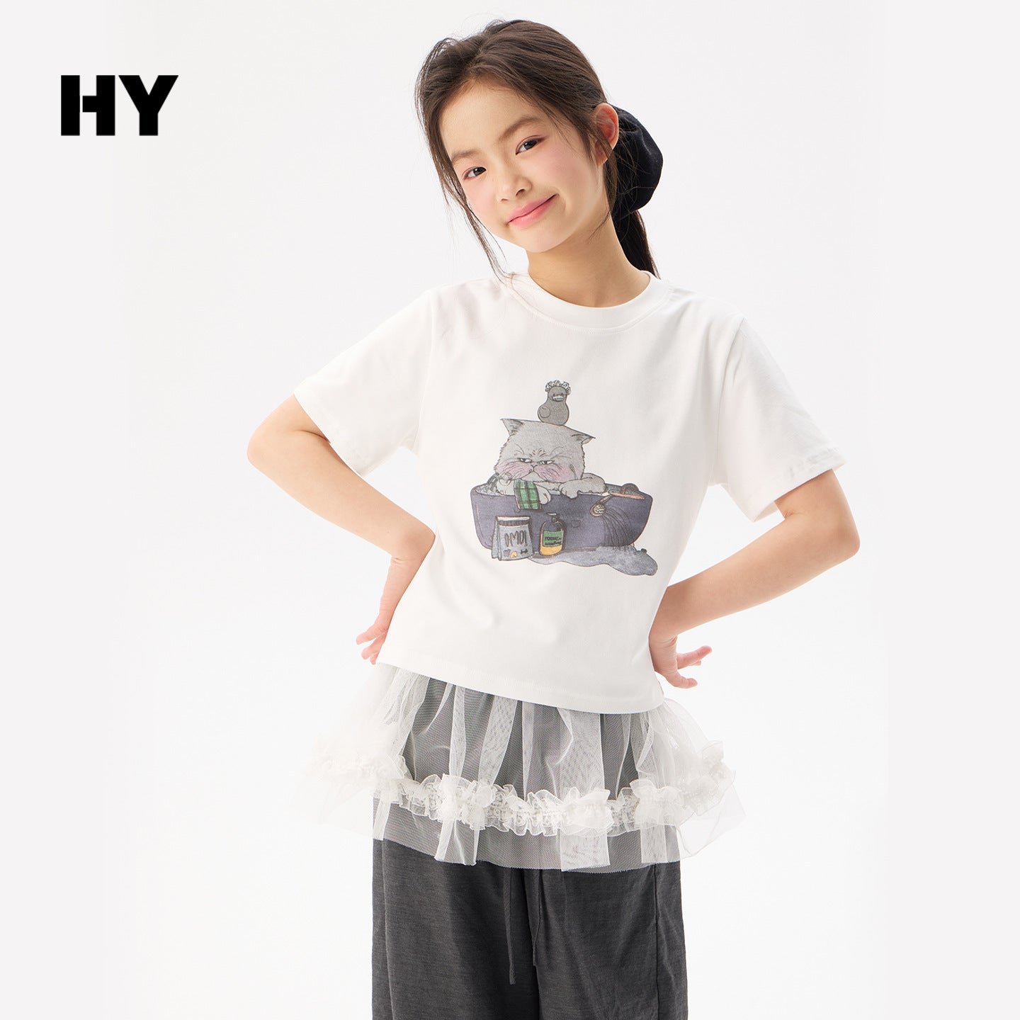 Children's Clothing Short-sleeved Cartoon Print Bottoming Shirt Children's T-shirt