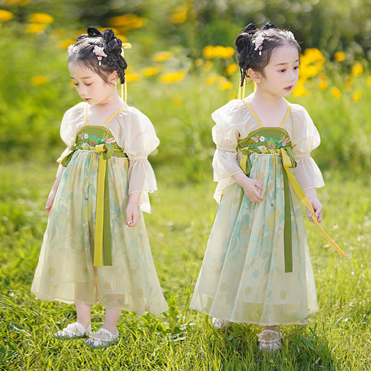 Summer Ancient Costume Fairy Thin Super Little Children's Dress