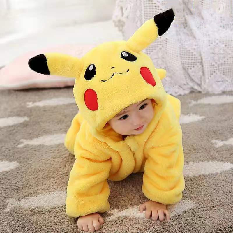 Children's Clothes Jumpsuit Thickened Pajamas Outwear Anyang Clothing Class Long-sleeved Jumpsuit, Climbing Suit