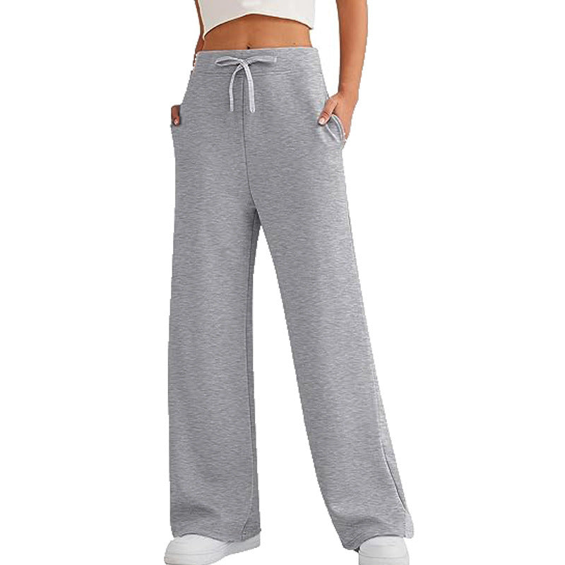 Women's Temperament Wild High Waist Loose Leisure Sports Casual Pants