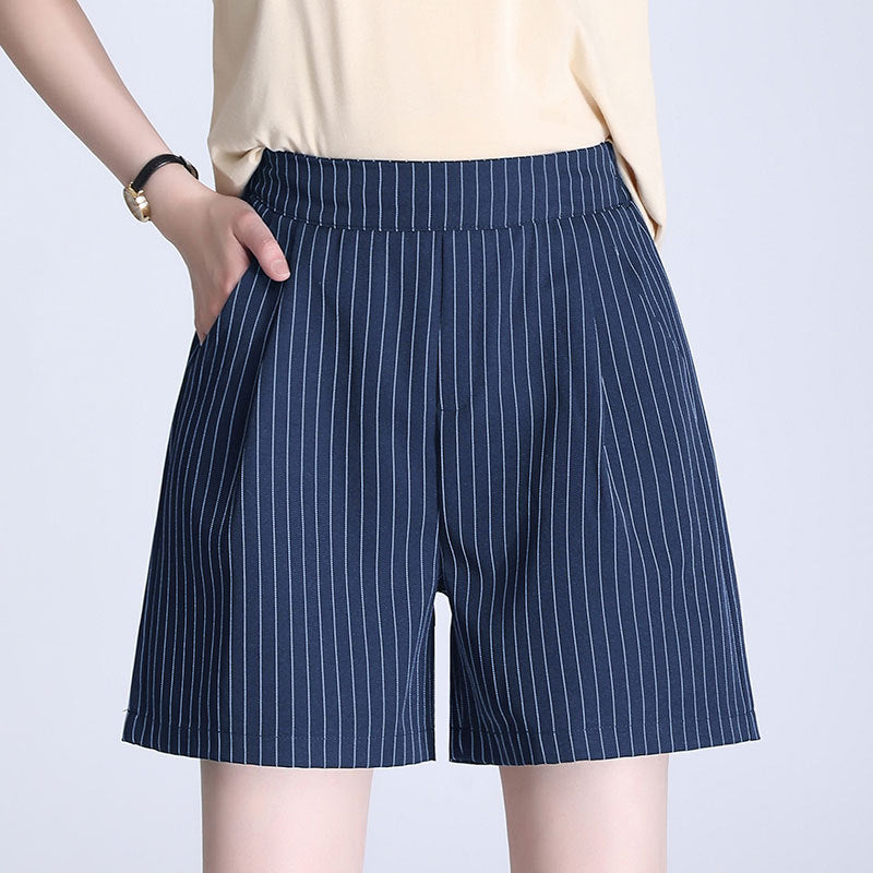 Women's Summer Korean Style White High Waist Comfort Casual Pants