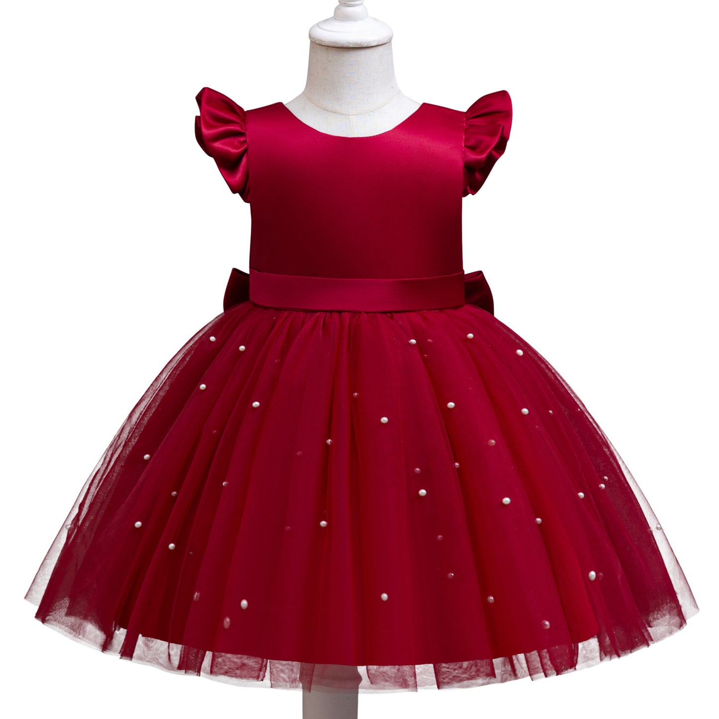 Pettiskirt Piano Host Performance Wear One Year Children's Dress