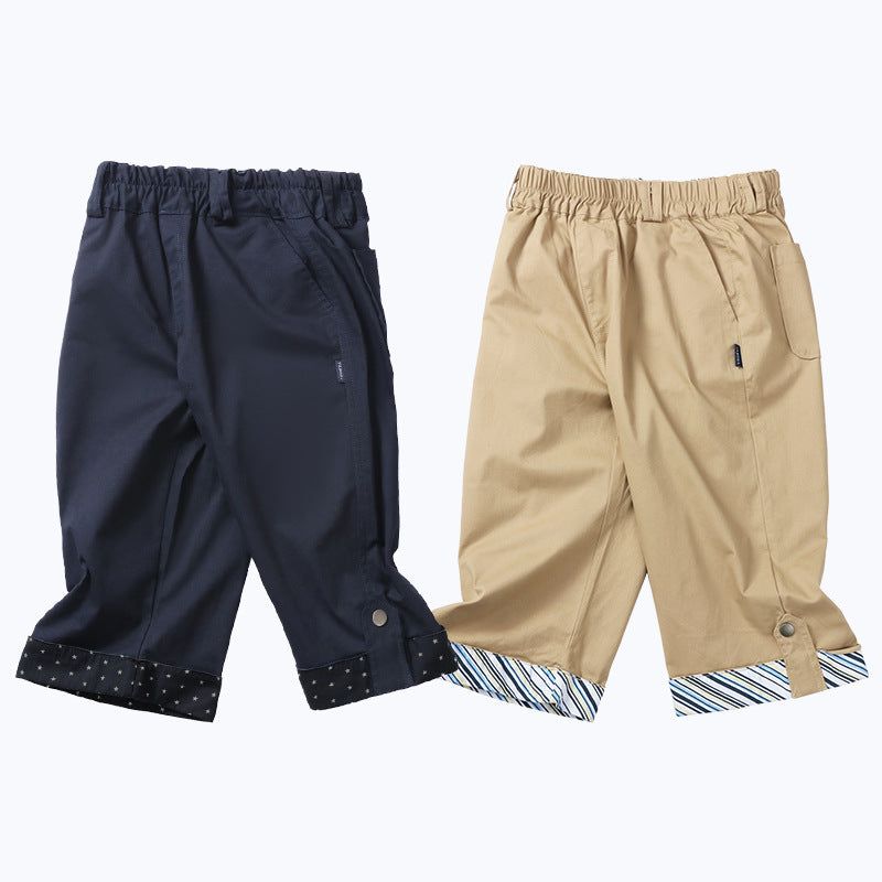 Children's Secondary School Uniform Boys Printed Middle Summer Children's Pants