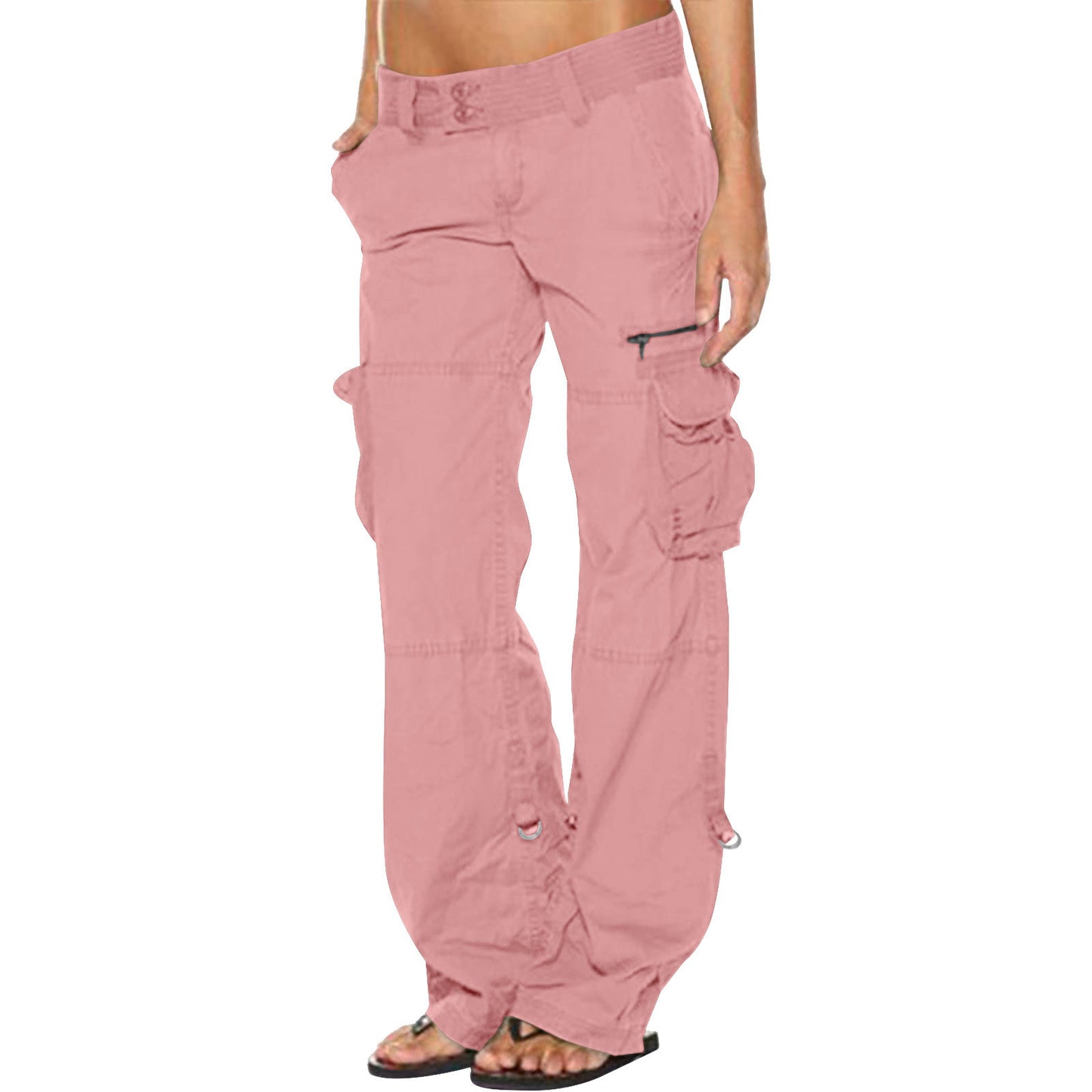 Women's French Wide Leg Loose Straight Overalls Casual Pants