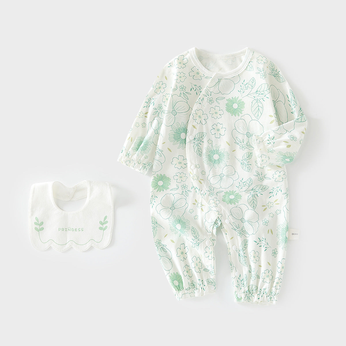 Cotton Long-sleeved Jumpsuit Thin Romper Infant Air Conditioning Clothes With Jumpsuit, Climbing Suit