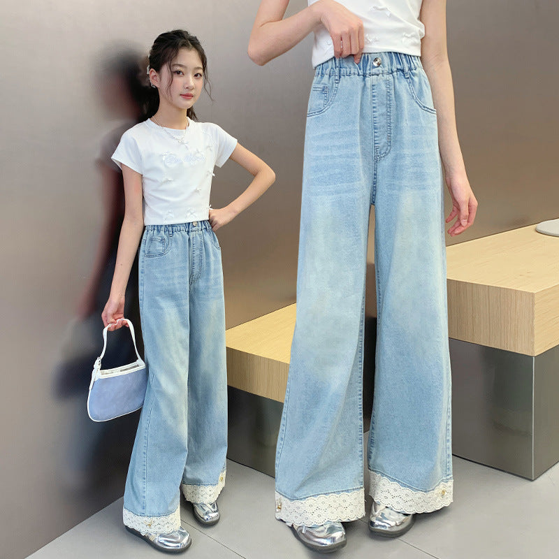 Variety Of Medium Large Embroidered Patch Children's Pants