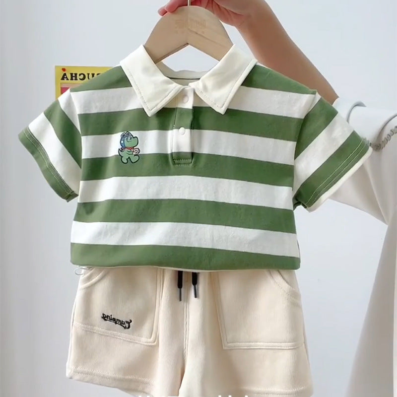 Children's Wear With Jeans Summer T-shirt Short-sleeved Children's Pants