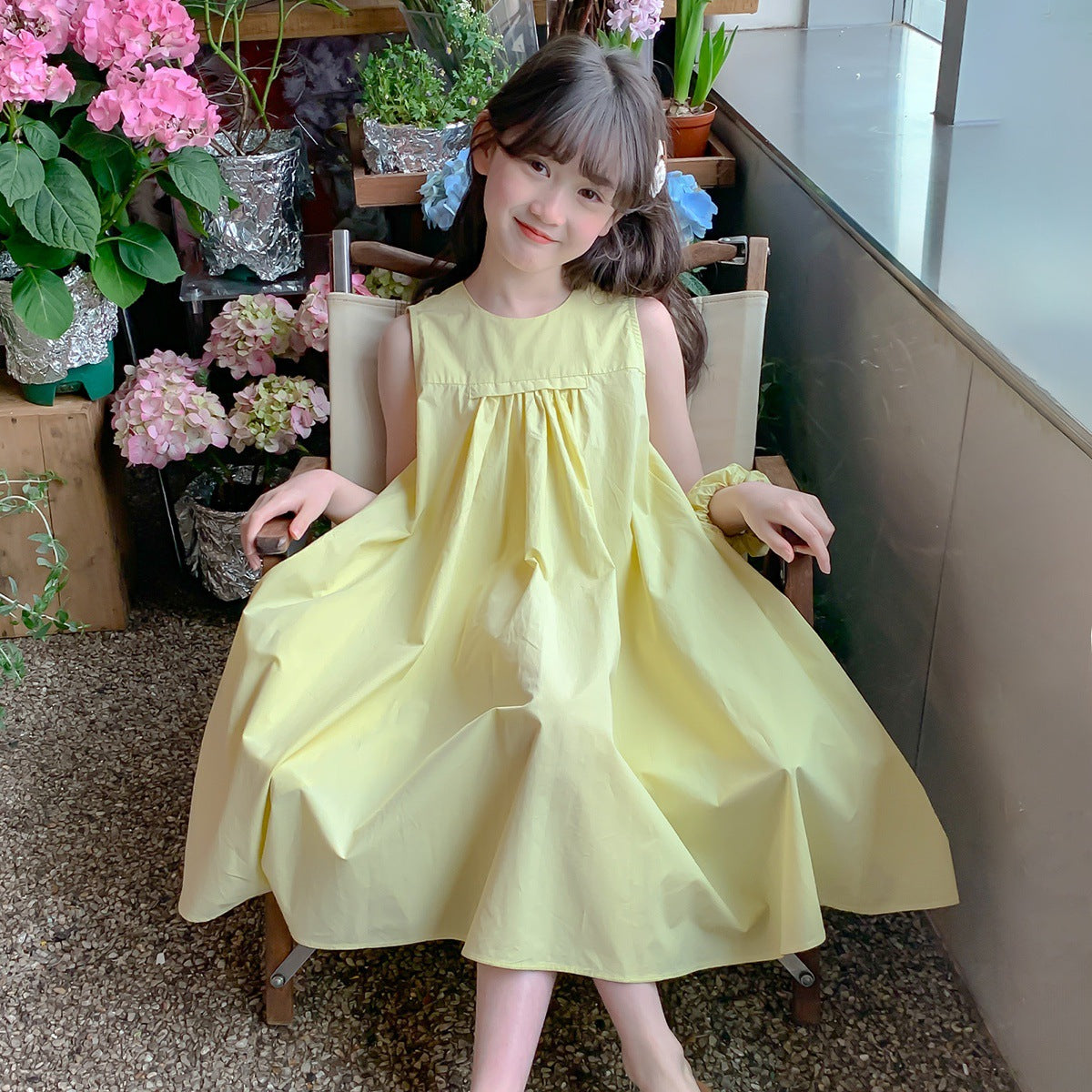 Children's Cotton Skirts Summer Western Style Little Camisole Clothing Children's Dress