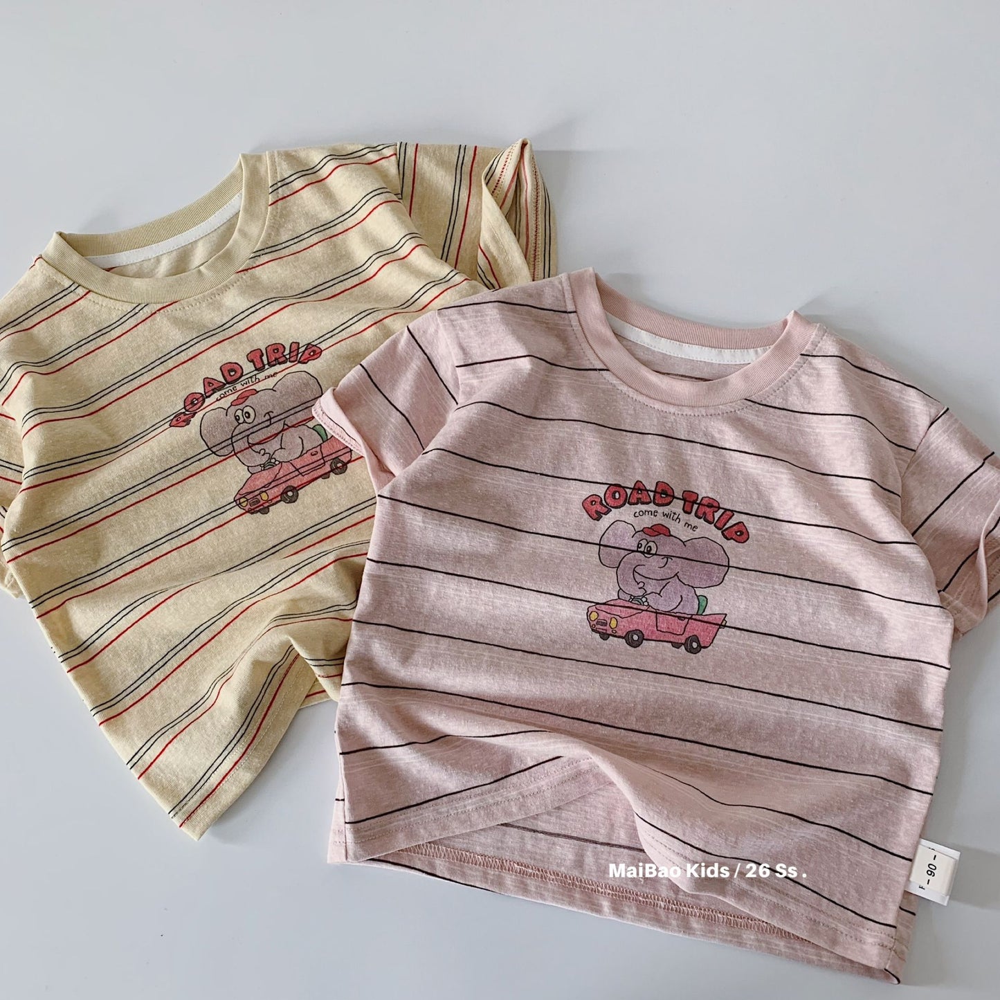 Children's Short-sleeved Summer Cartoon Printed Round Neck Pullover Children's T-shirt