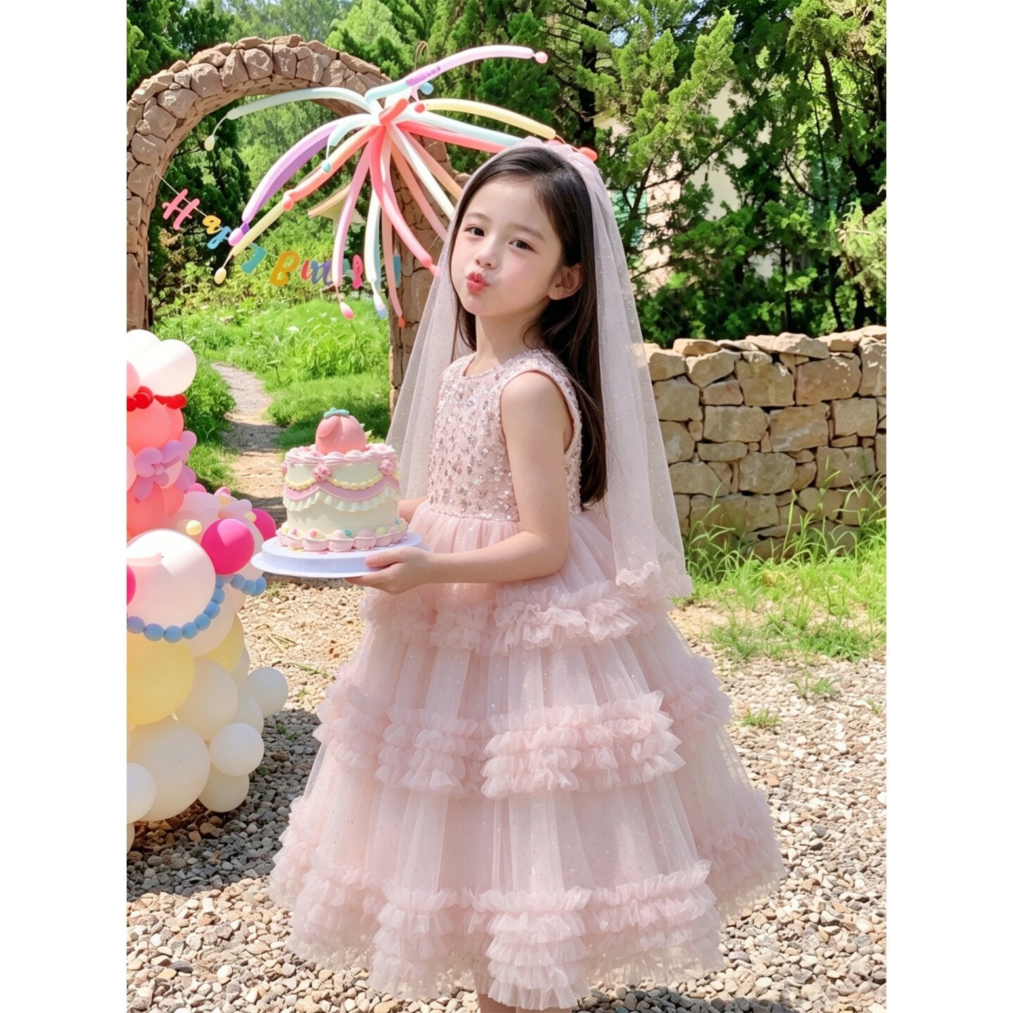 Light Luxury Minority Little Beautiful Princess Unique Children's Dress