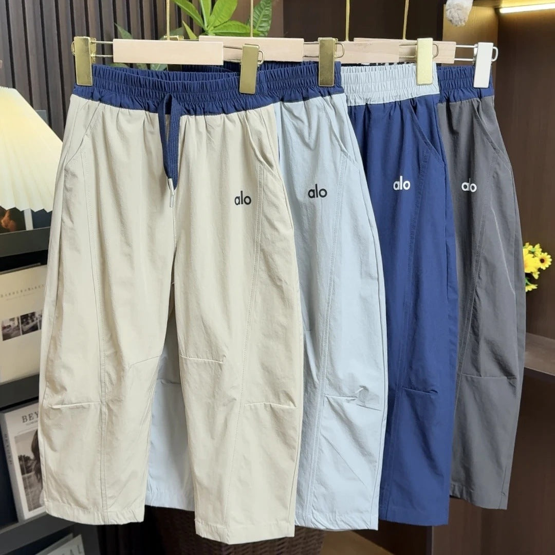 Children's Banana Medium Large Outdoor Sports Versatile Color Matching Children's Pants