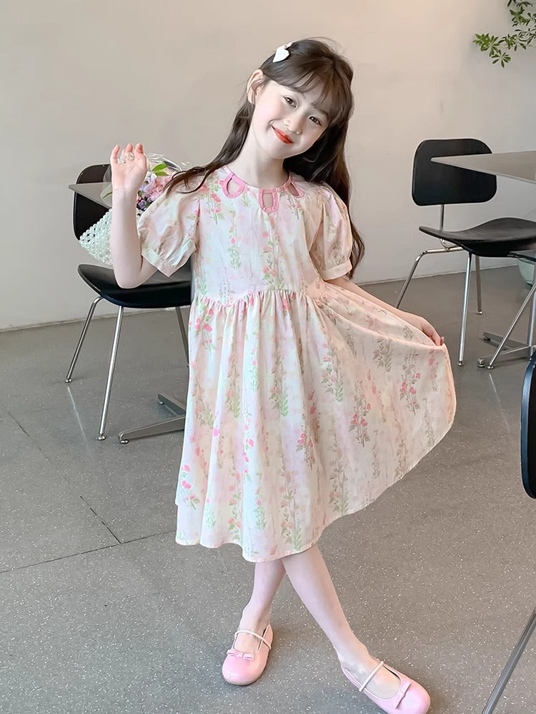 Children's Skirts Summer Hollow Out Floral Skirt Little Children's Dress