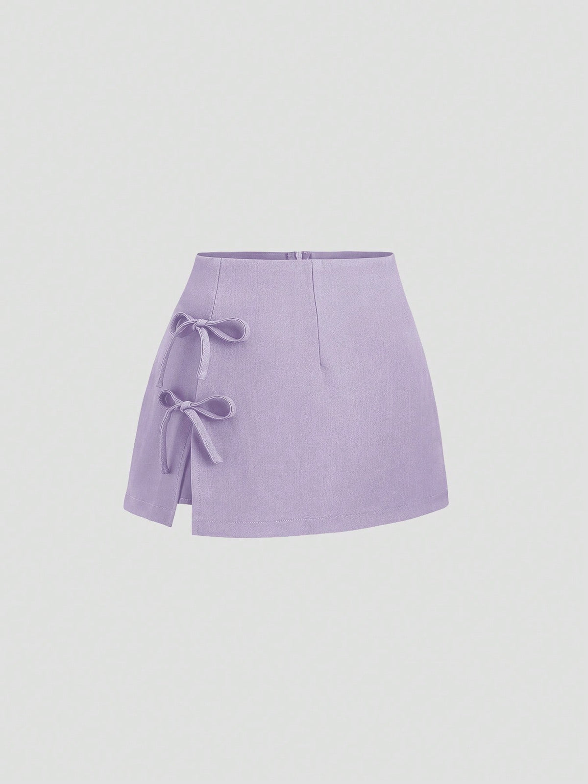 Bow Tie Sexy Slit Word Mini Skirt