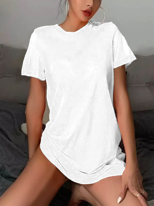 Women's Sexy Cutout Mesh Hot Fluorescent Swimsuit Base Dress Lace Shirt, Chiffon Shirt