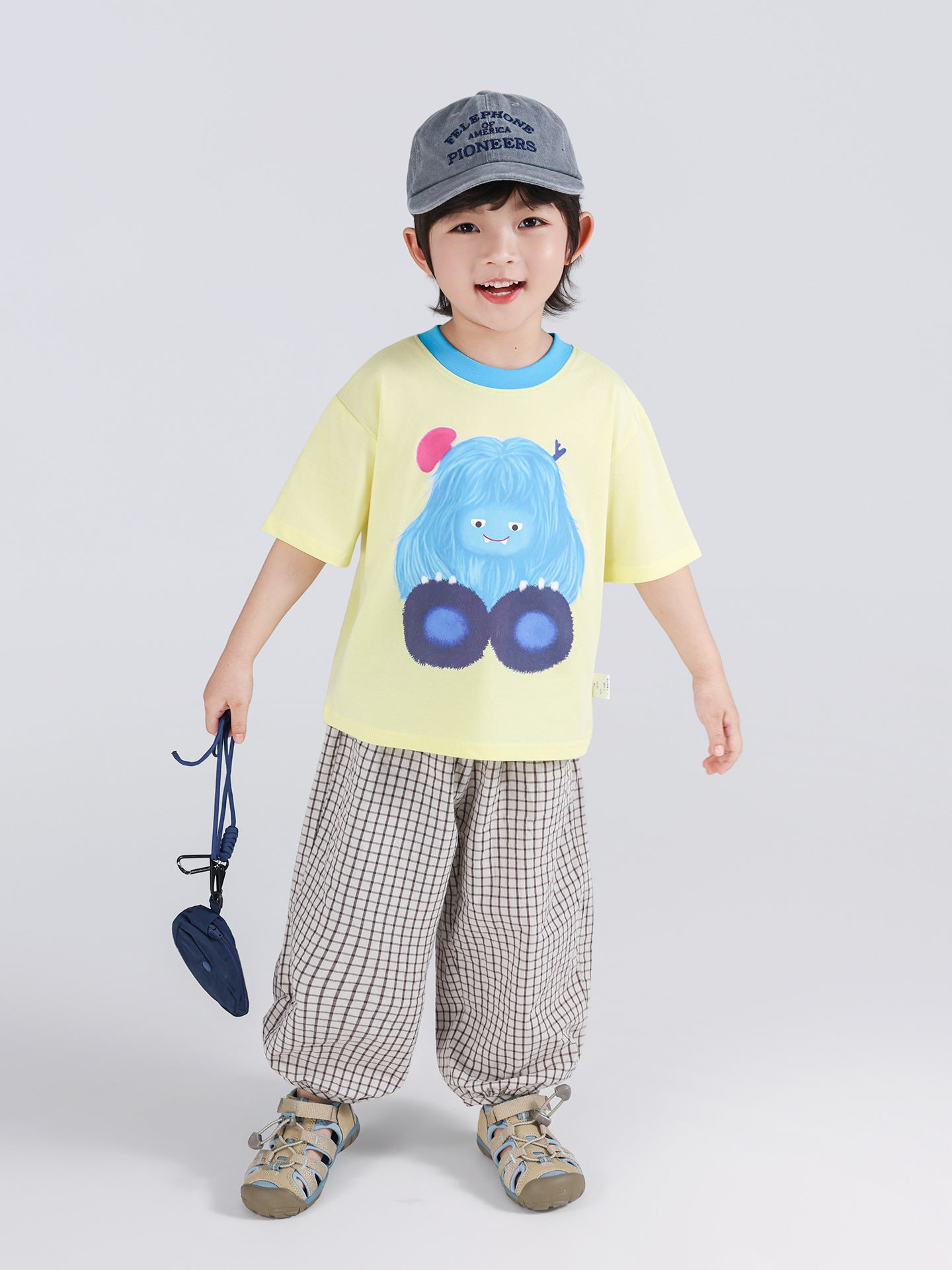 Children's Anti Mosquito Summer Plaid Boys Thin Children's Pants