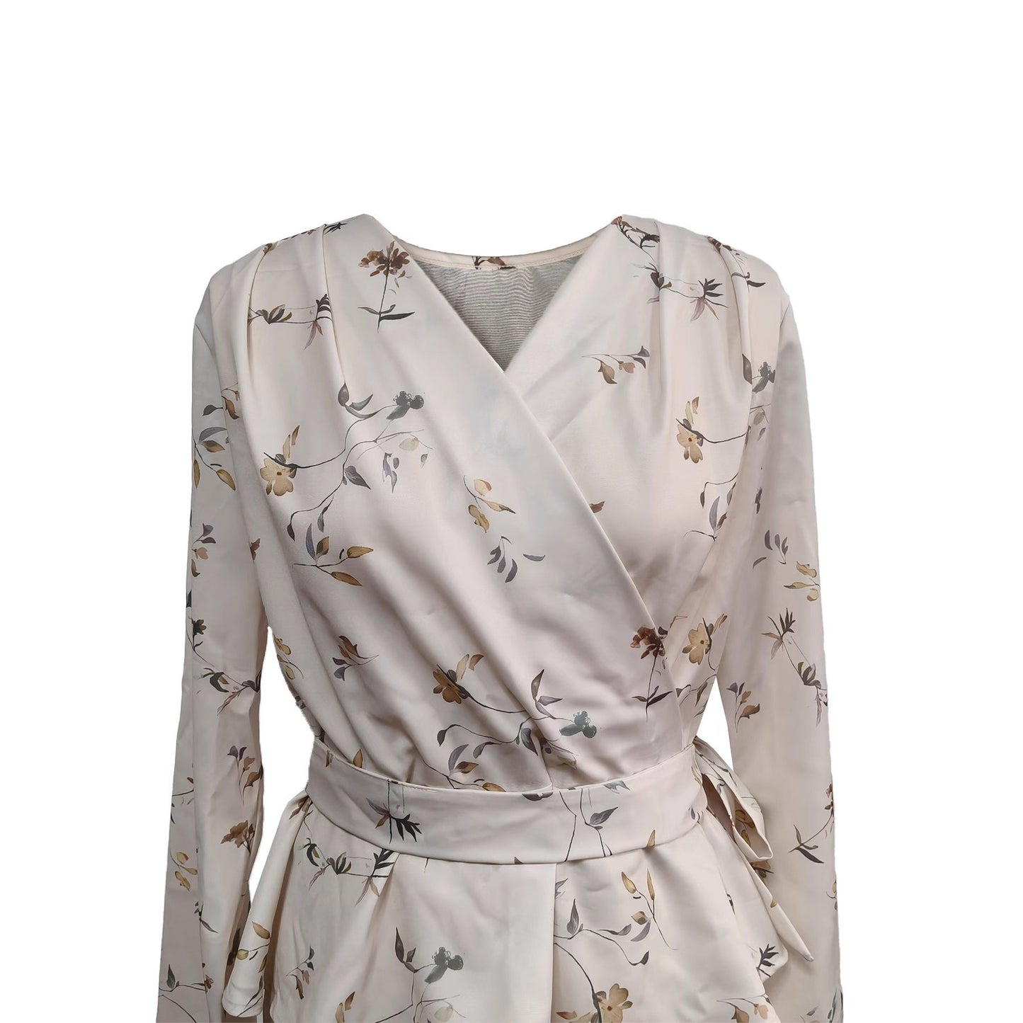 Summer Sexy Soft Long-sleeved Elegant Dress Fashion Casual Suit