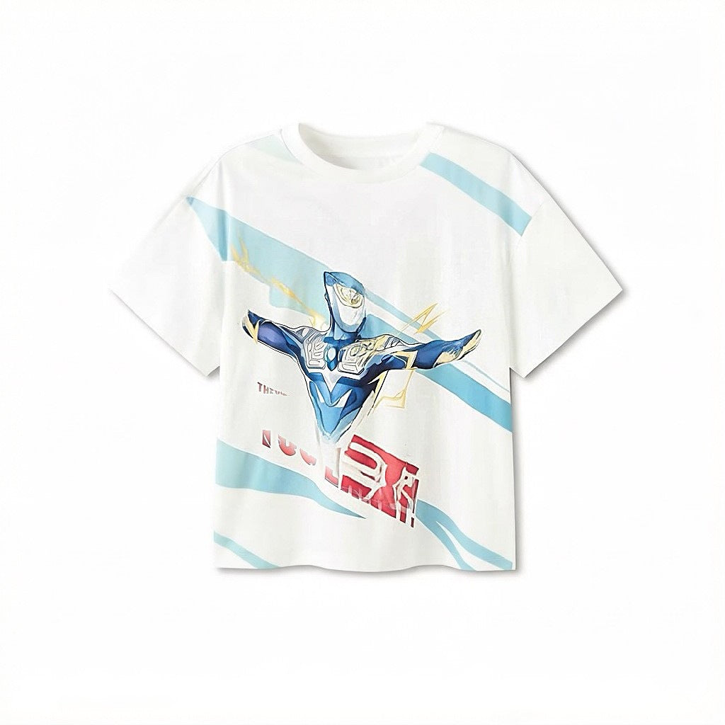Children's Short-sleeved Summer Pure Cotton Boy Cartoon Children's T-shirt