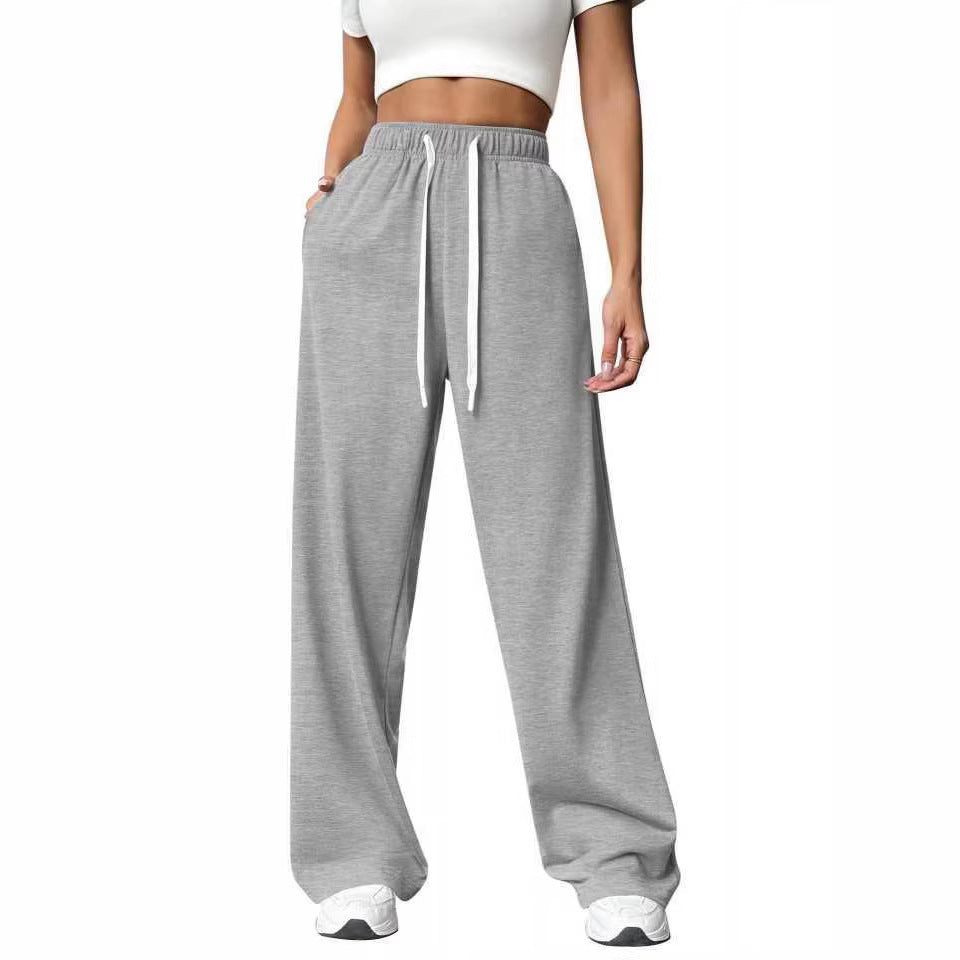 Women's Loose Straight Wide Leg Exercise Casual Pants