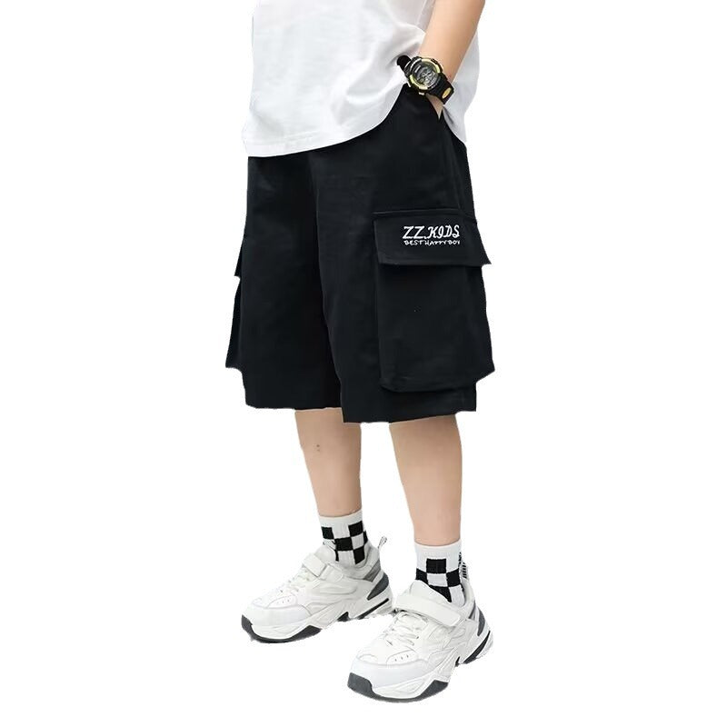 Children's Shorts Thin Fifth Clothes Fashion Middle Big Outer Children's Pants