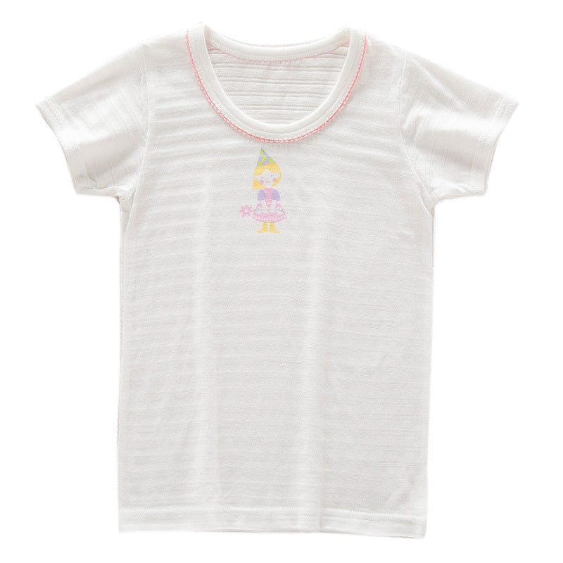 Cotton Breathable Top Short Sleeve Summer Style Children's T-shirt