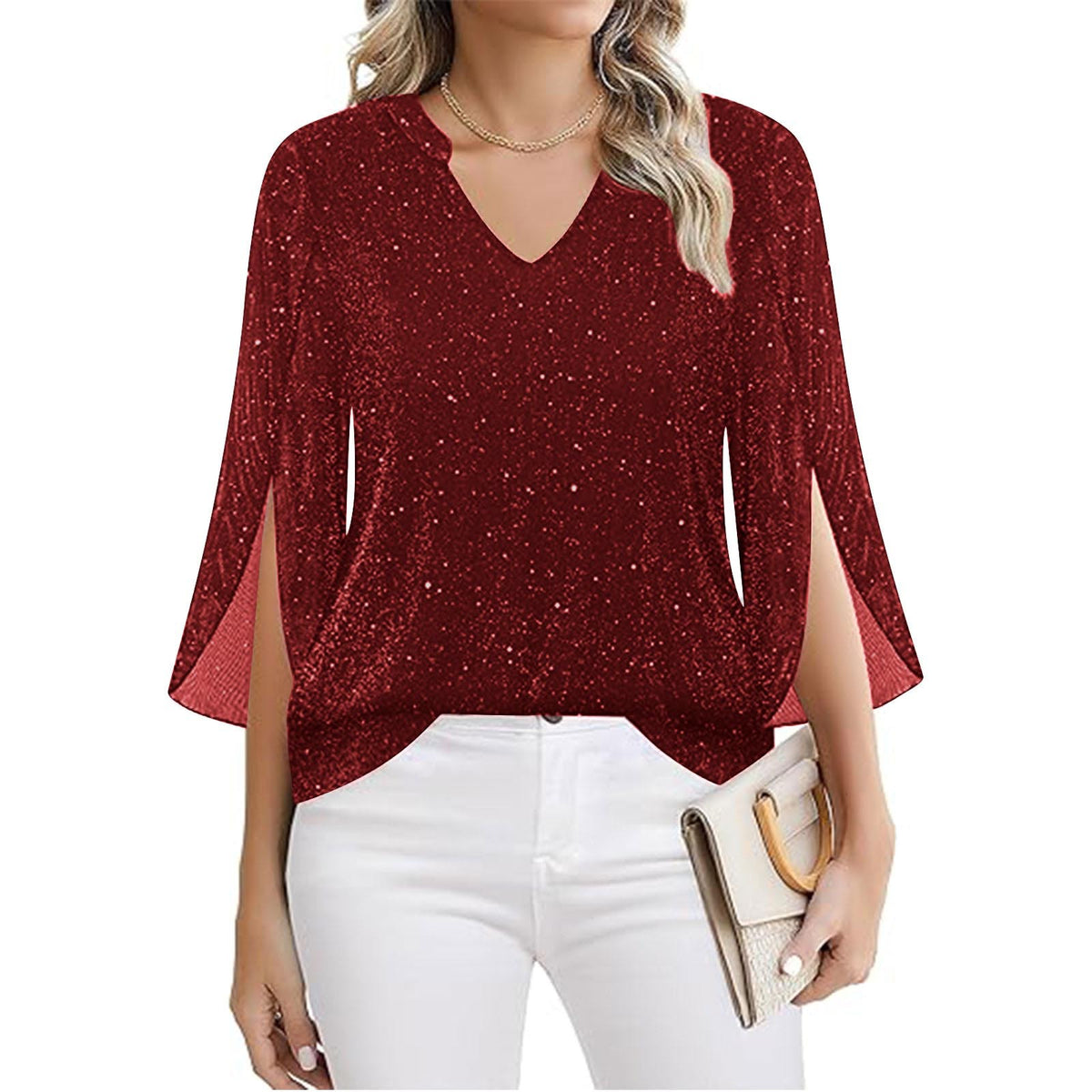 Women's Layer Sier String Mesh Summer Flare Tops