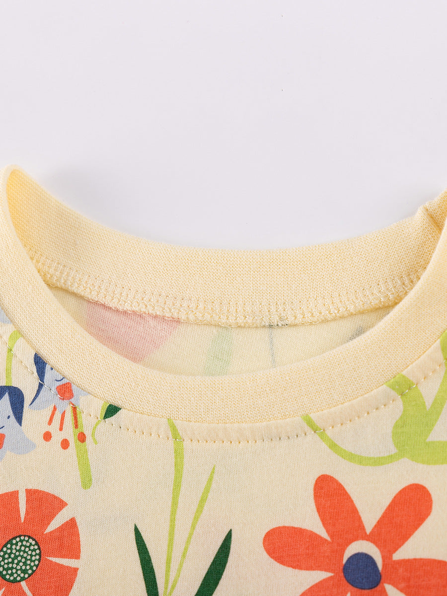 Graceful Unique Children's Pastoral Style Summer Children's Suit