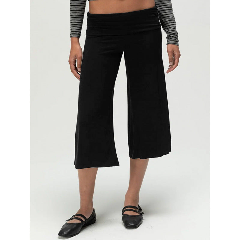 Women's Summer Vacation Loose Fashion Trend Cropped Casual Pants
