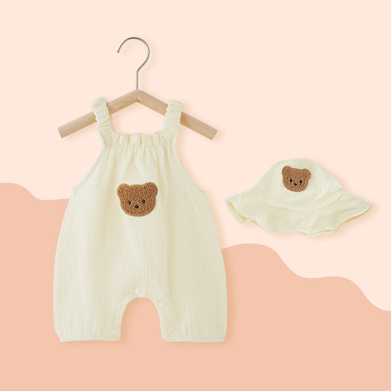 Jumpsuit Summer Thin Tank Tops Vest Garments Cotton Jumpsuit, Climbing Suit