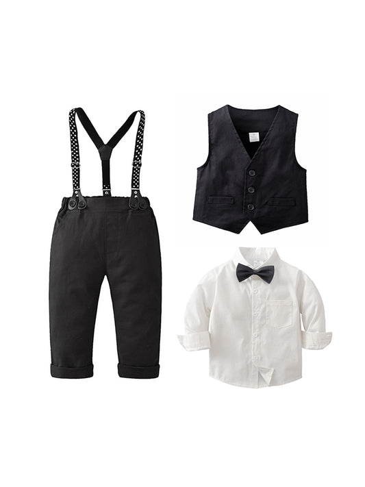 Children's Overalls Clothes British Gentleman Dress Boys Autumn Children's Suit