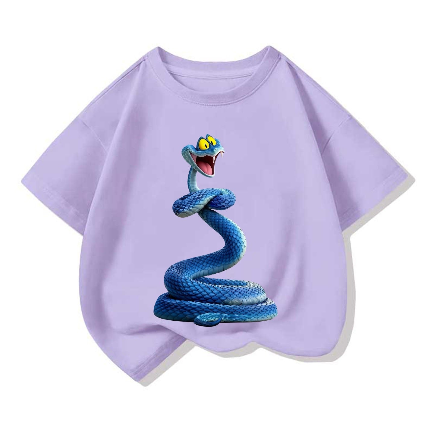 Small Medium Short Sleeve Tide Cotton Round Neck Loose Top Children's T-shirt