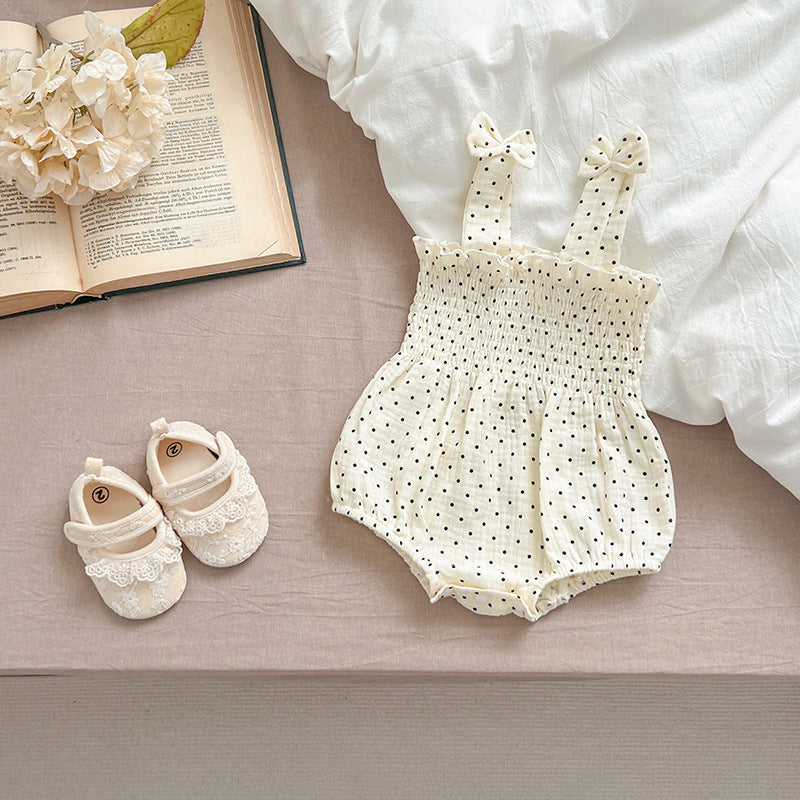 Babies Summer Clothing Fashionable Floral Sweet Princess Romper Going Out Jumpsuit, Climbing Suit