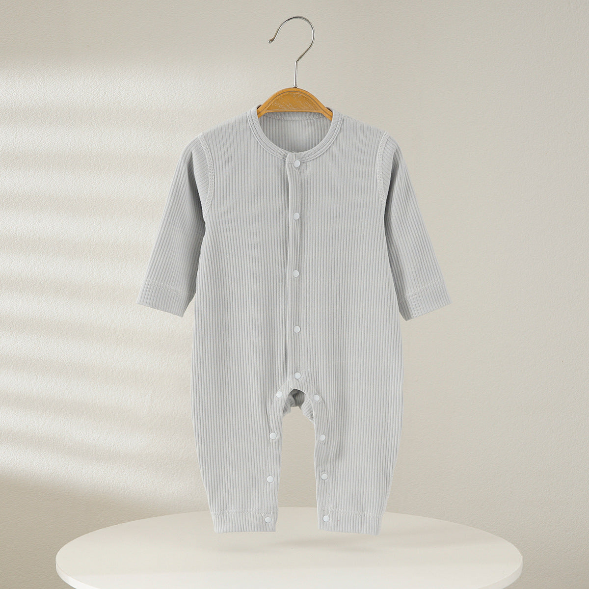 Sleeve Pair Of Buckles Jumpsuit Clothes For Babies Male Female Jumpsuit, Climbing Suit