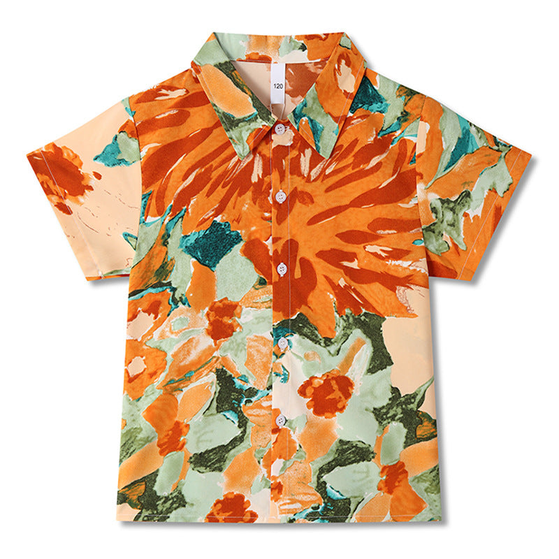 Clothes For The Whole Beach Shirt Parent-child Outfit