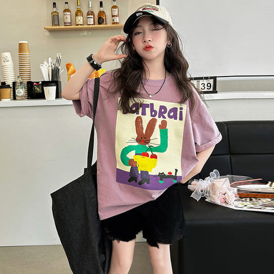 Children's Casual Clothes Korean Style Short Sleeve Children's Suit