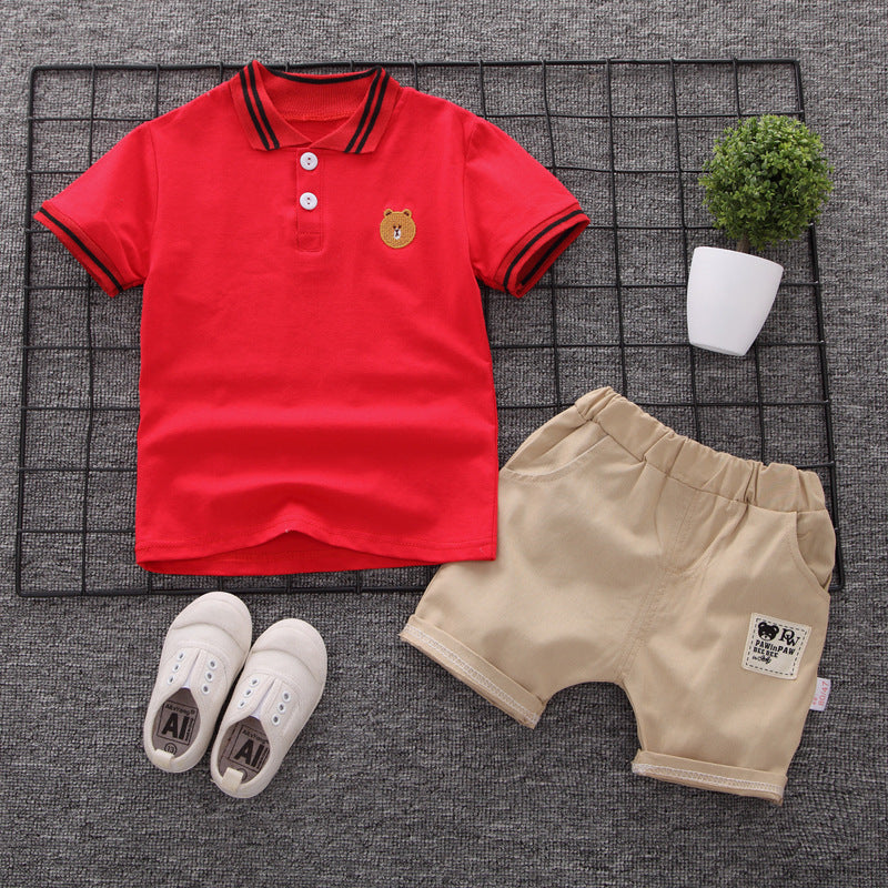 Children's Summer Clothing Handsome Clothes Short Sleeve Children's Suit
