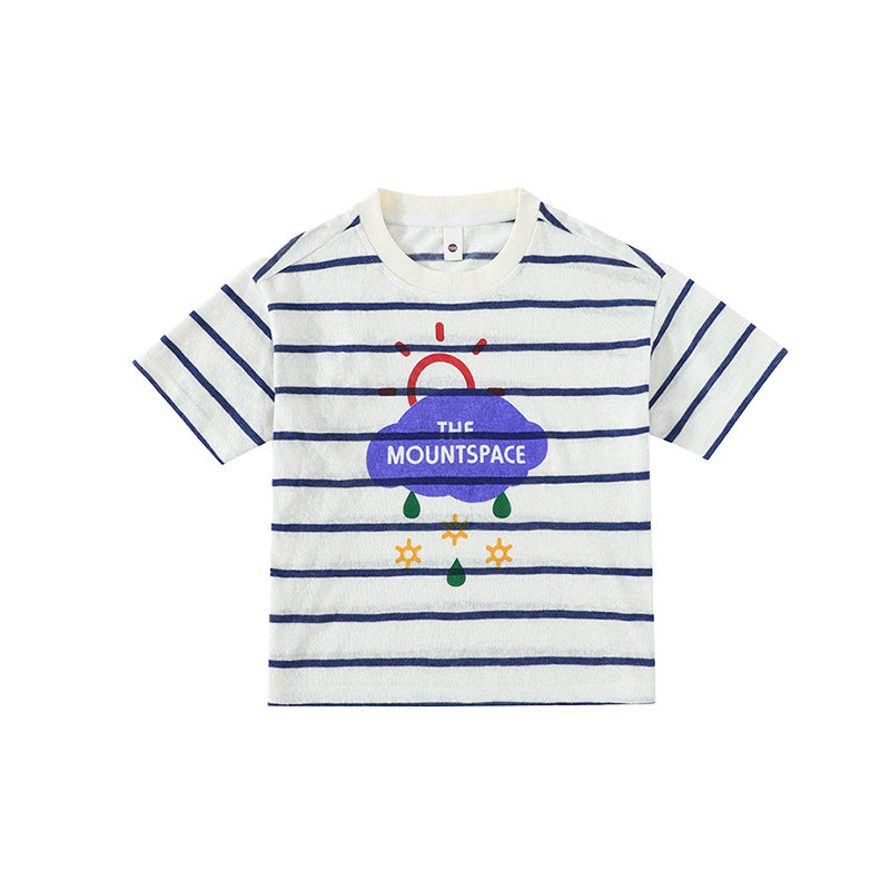 Children's Summer Mountain Clothing Lightweight Breathable Half Sleeve Children's T-shirt
