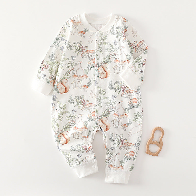 Children's Jumpsuit Seamless Cotton Class Born Clothes Jumpsuit, Climbing Suit