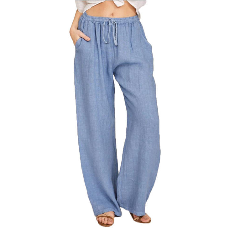 Pretty Innovative Women's Loose Cotton Linen Casual Pants